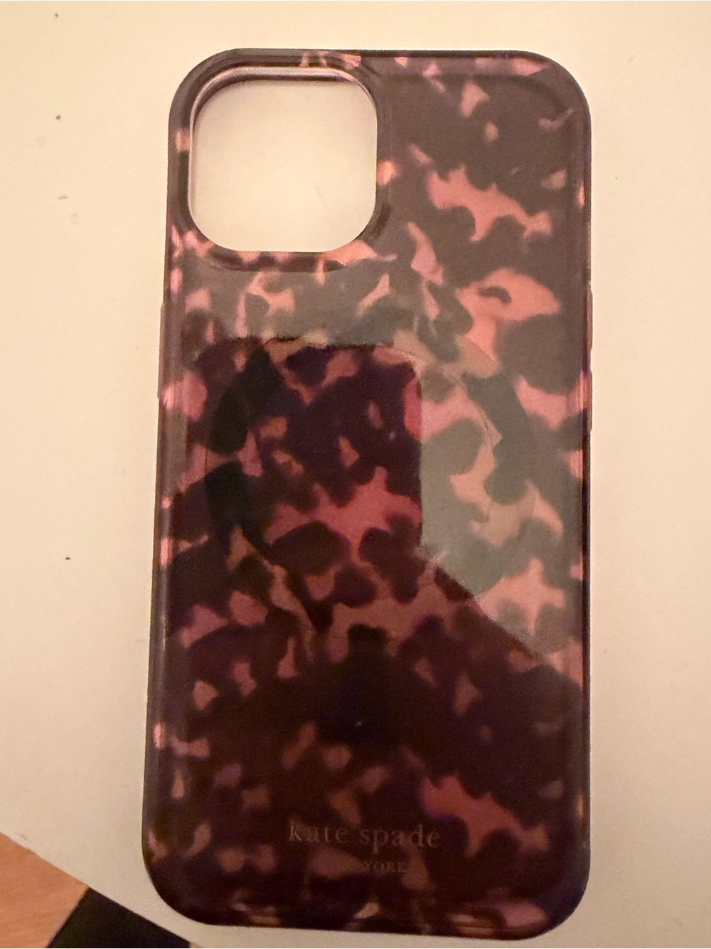 kate spade Pink & Black Tortoiseshell Phone Case